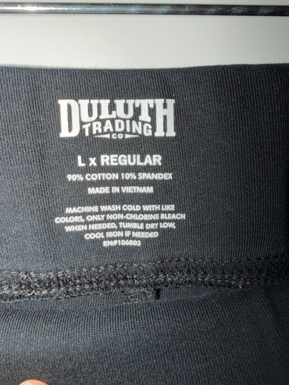 Duluth Trading Co Black Stretch Waistband Pull-On Pant - Picture 2 of 2